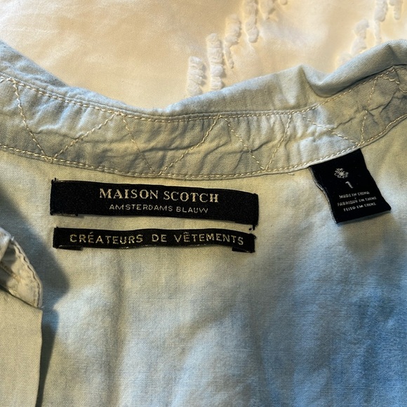 NWOT Maison Scotch tie dye blue cotton vest - Picture 2 of 4